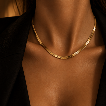 Collier Or Ambré