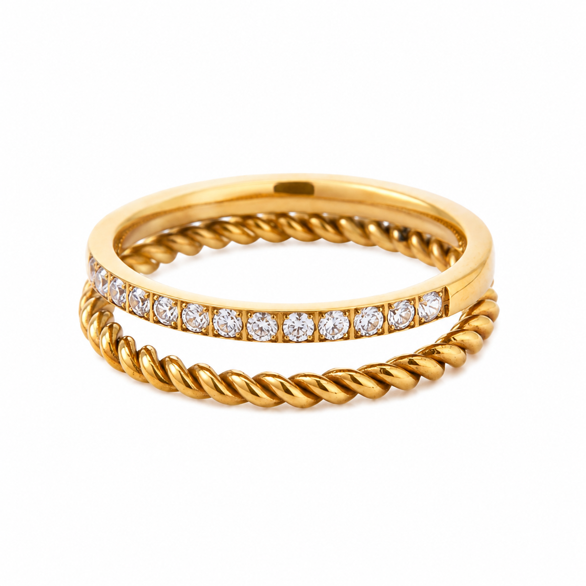 Bague Dorée d'Ambré